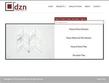 Tablet Screenshot of dznconcepts.com